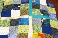 Blue Quilt 9 Patch Construction