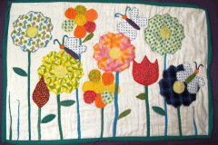 Applique Flowers Wall Hanging
